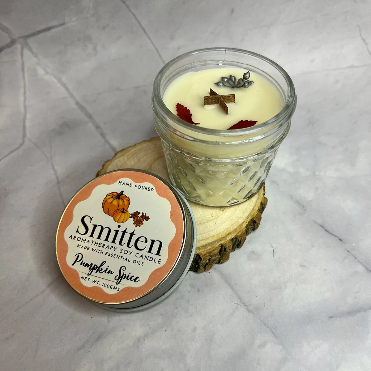 Smitten Aromatherapy Candle Pumpkin Spice