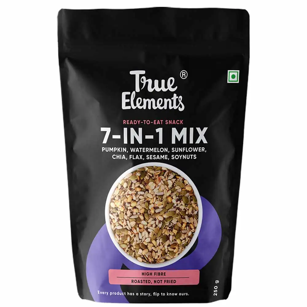 True Elements 7 In 1 Super Seed & Nut Mix,  Natural  0.250 kg