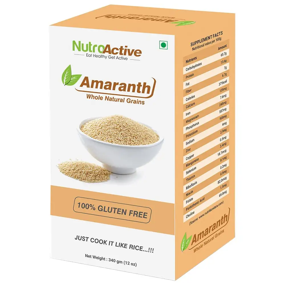 NutroActive Amaranth Whole Natural Grains,  Unflavoured  0.340 kg