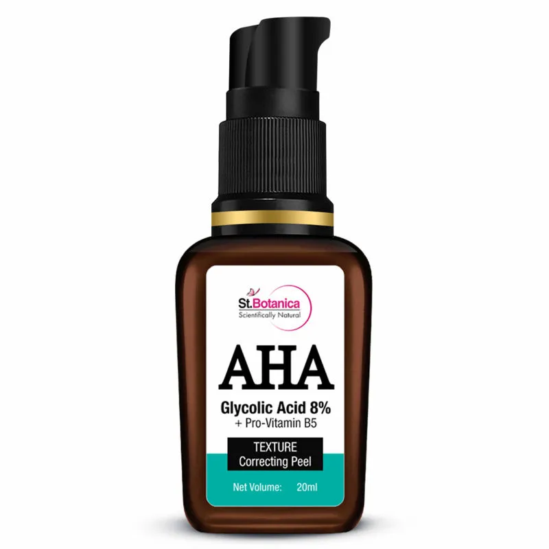 St.Botanica AHA Glycolic Acid 8% + Pro Vitamin B5 Texture Correcting Skin Peel (Face Serum)