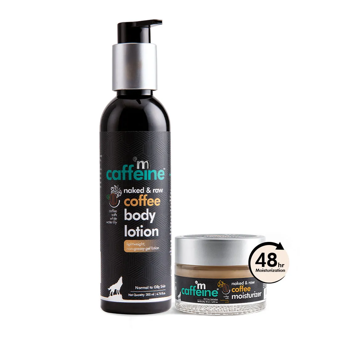 MCaffeine Coffee Face Moisturizer and Body Lotion Combo for Intense Moisturization