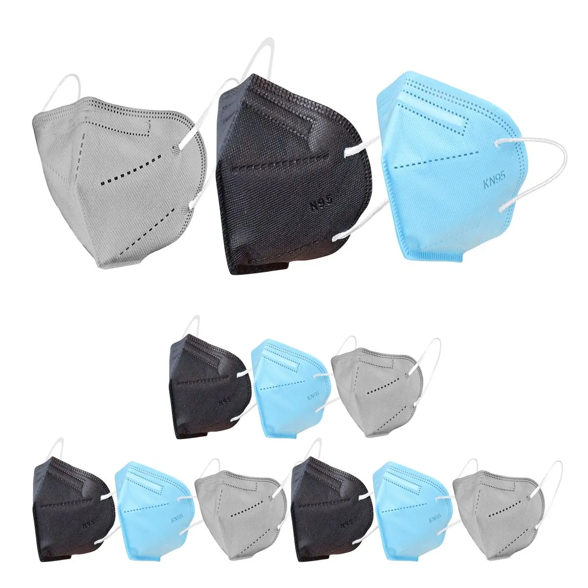 Fabula Pack of 75 Kn95/N95 Anti-Pollution Reusable 5-Layer Mask