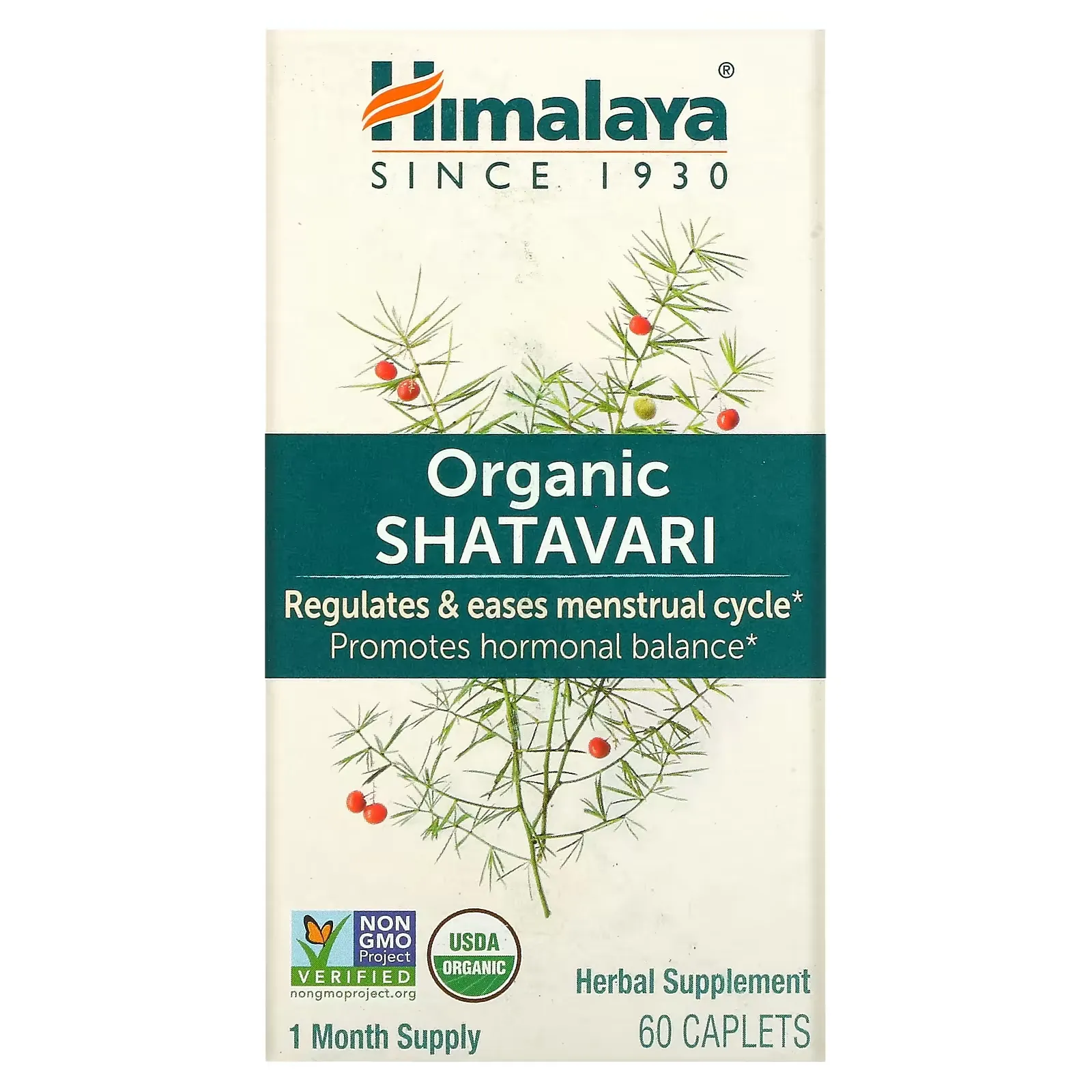 Organic Shatavari, 3,600 mg, 60 Caplets