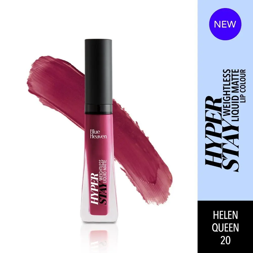 Blue Heaven Hyperstay Weightless Liquid Matte Lipcolor, Helen Queen -20, 6ml