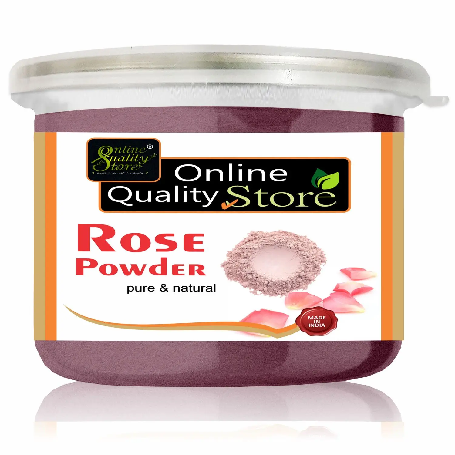 Online Quality Store Rose Powder - 125 g |pure rose powder for face | No Chemicals |No Preservative, No Pesticides |face mask for acne |Acne Treatment{jarRosepowder_125gm}