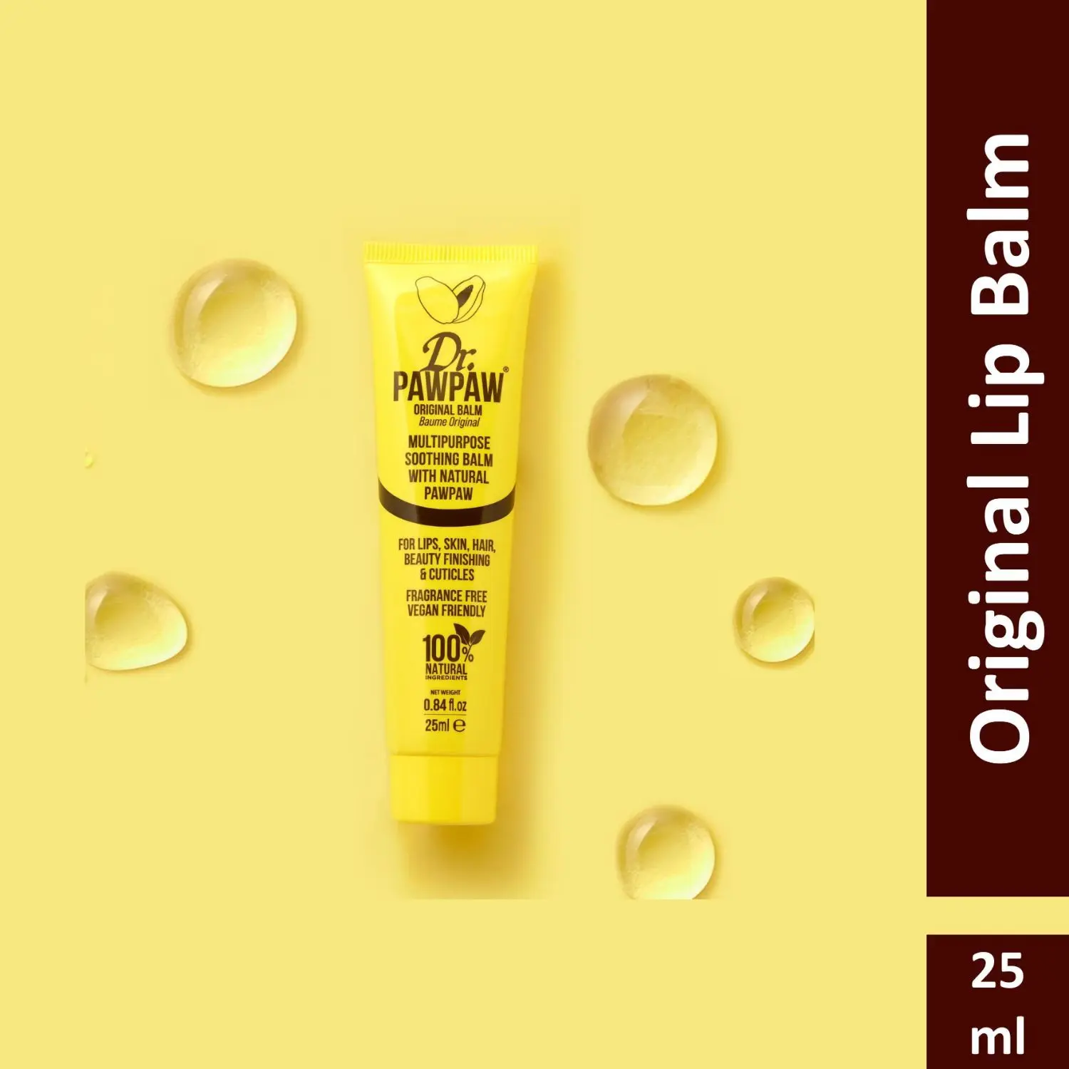 Dr.PAWPAW Original Balm (25 ml)| No Fragrance Balm, For Lips, Skin, Hair, Cuticles, Nails, and Beauty Finishing