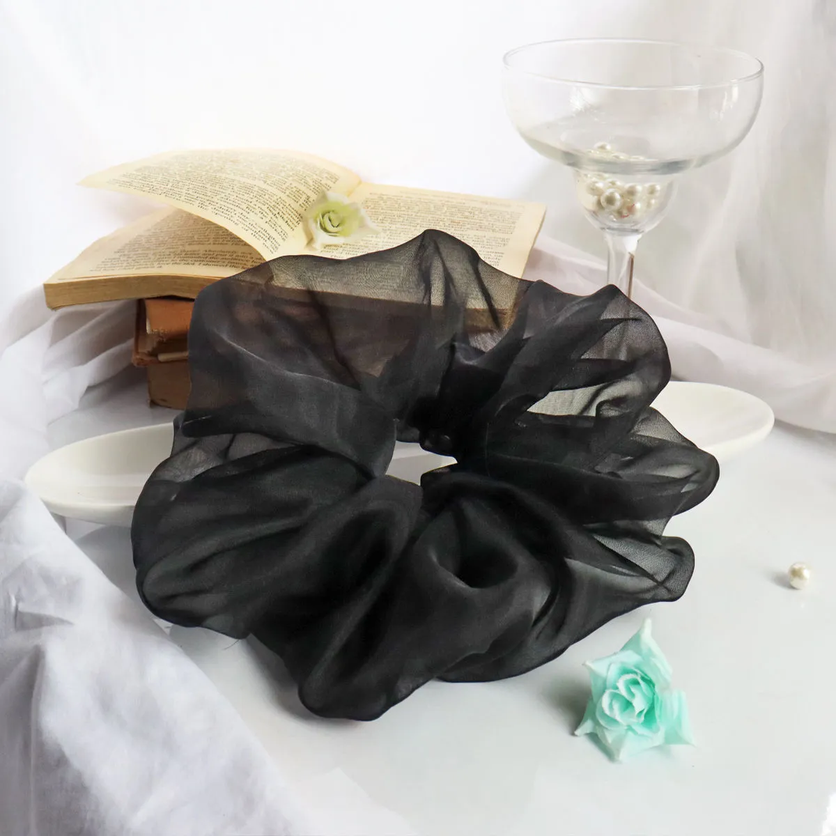 Soho Boho Studio Dark Cloud Oversized Scrunchie