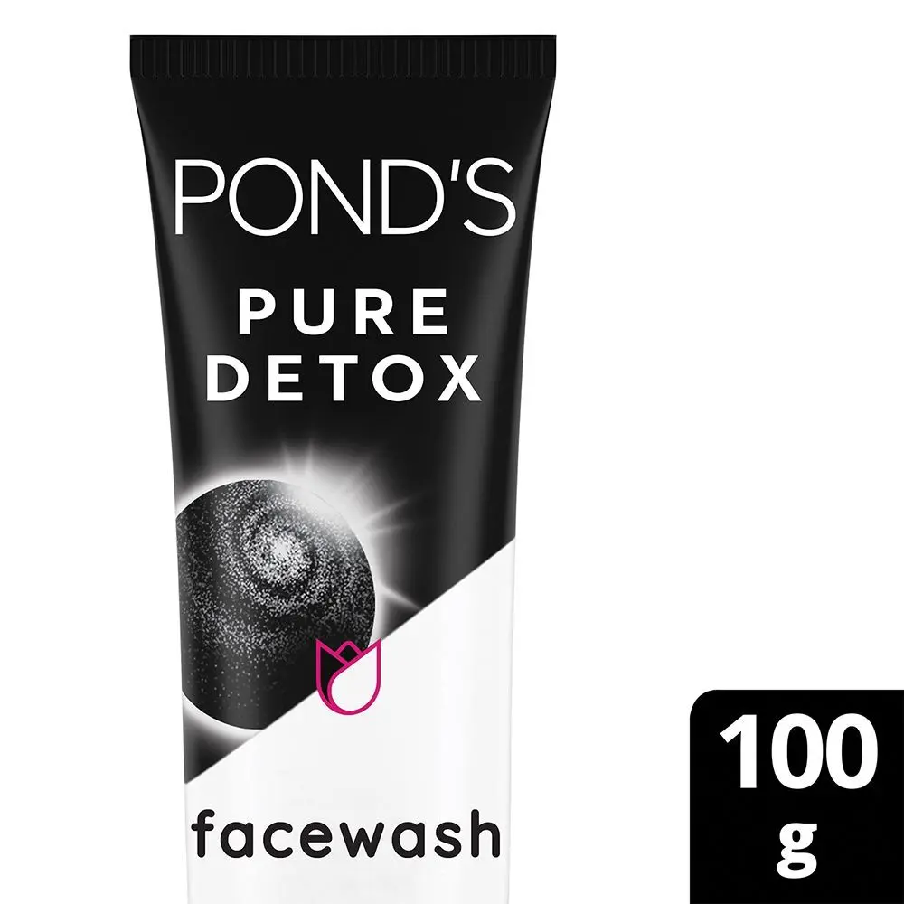 Pond's Pure Detox Pollution Clear Face Wash With Activated Charcoal,100 g