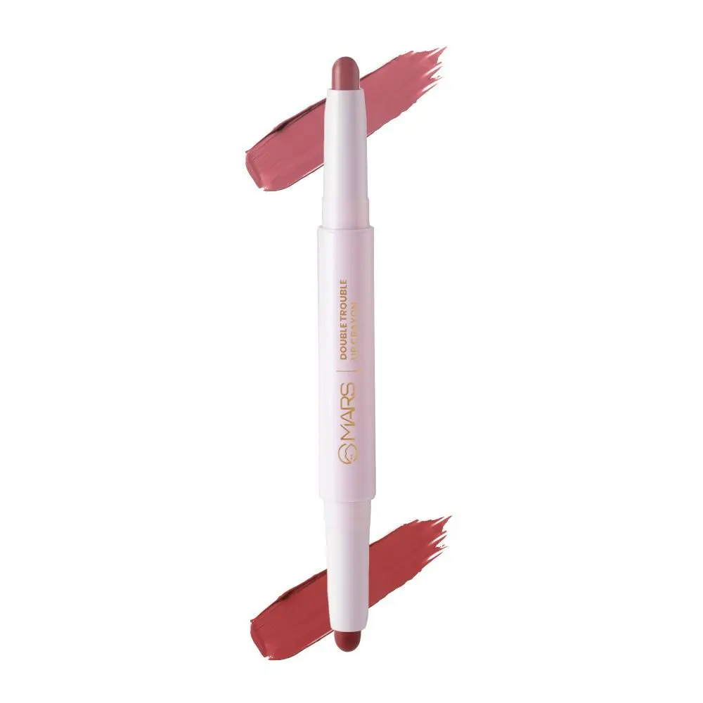 MARS Double Trouble Lip Crayon Lipstick - Peach Currant (4 g)