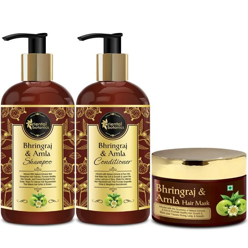 Oriental Botanics Bhringraj & Amla Hair Shampoo + Conditioner + Mask