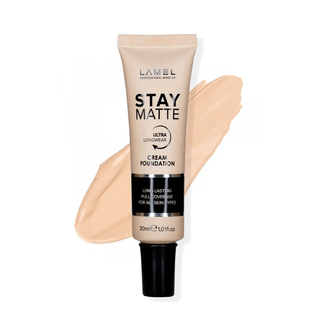 Lamel Foundation Stay Matte 401-Porcelain 30ml