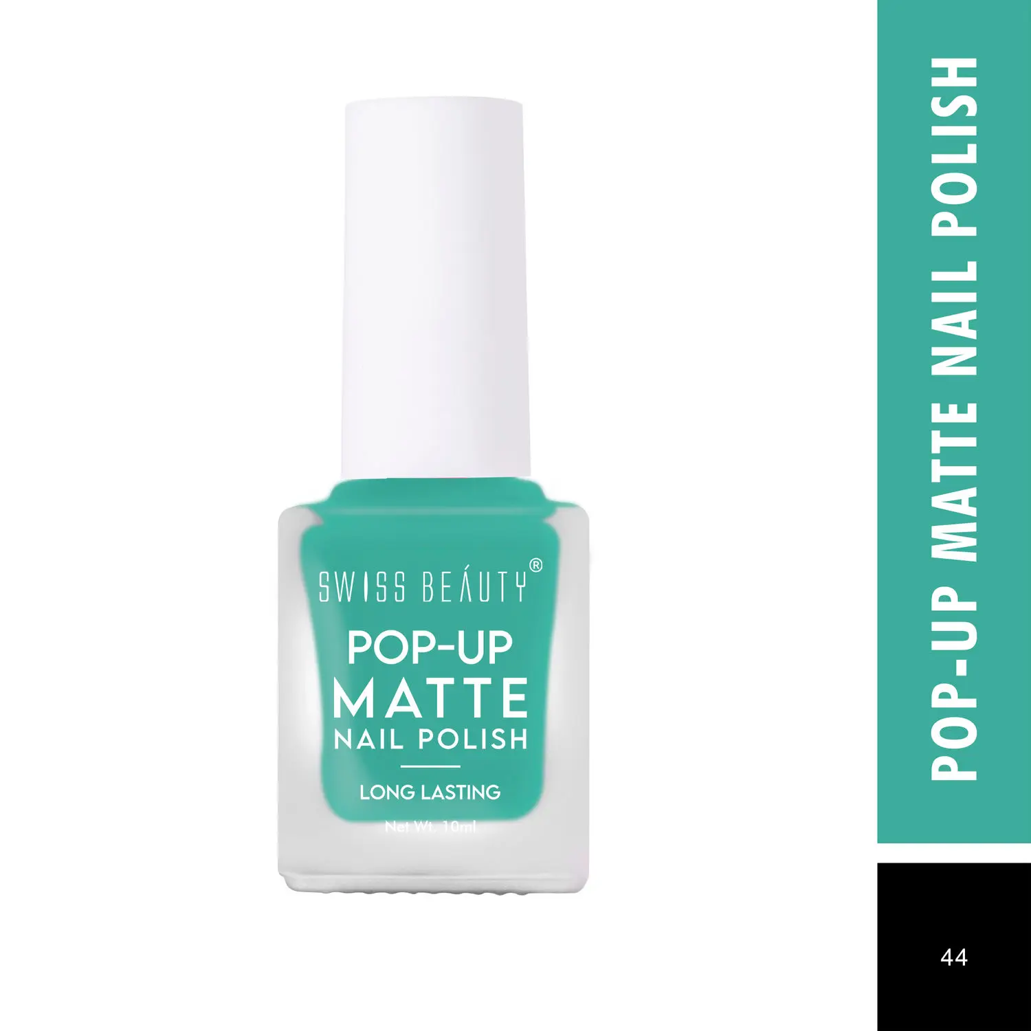 Swiss Beauty POP-UP Matte Nail Polish 44 Teal (10 ml)