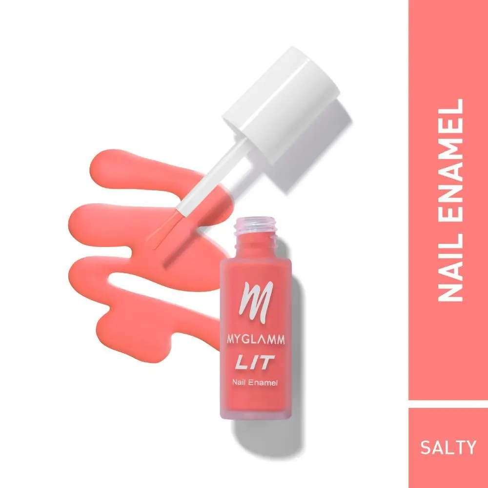 MyGlamm LIT Matte Nail Enamel-Salty-7ml