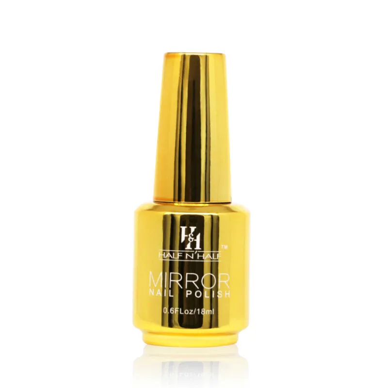 Half N Half Mirror Nail Polish - Golden