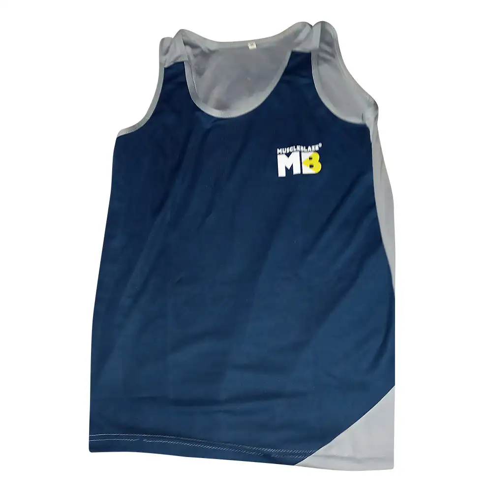 MuscleBlaze Sando,  Blue & Grey  XL