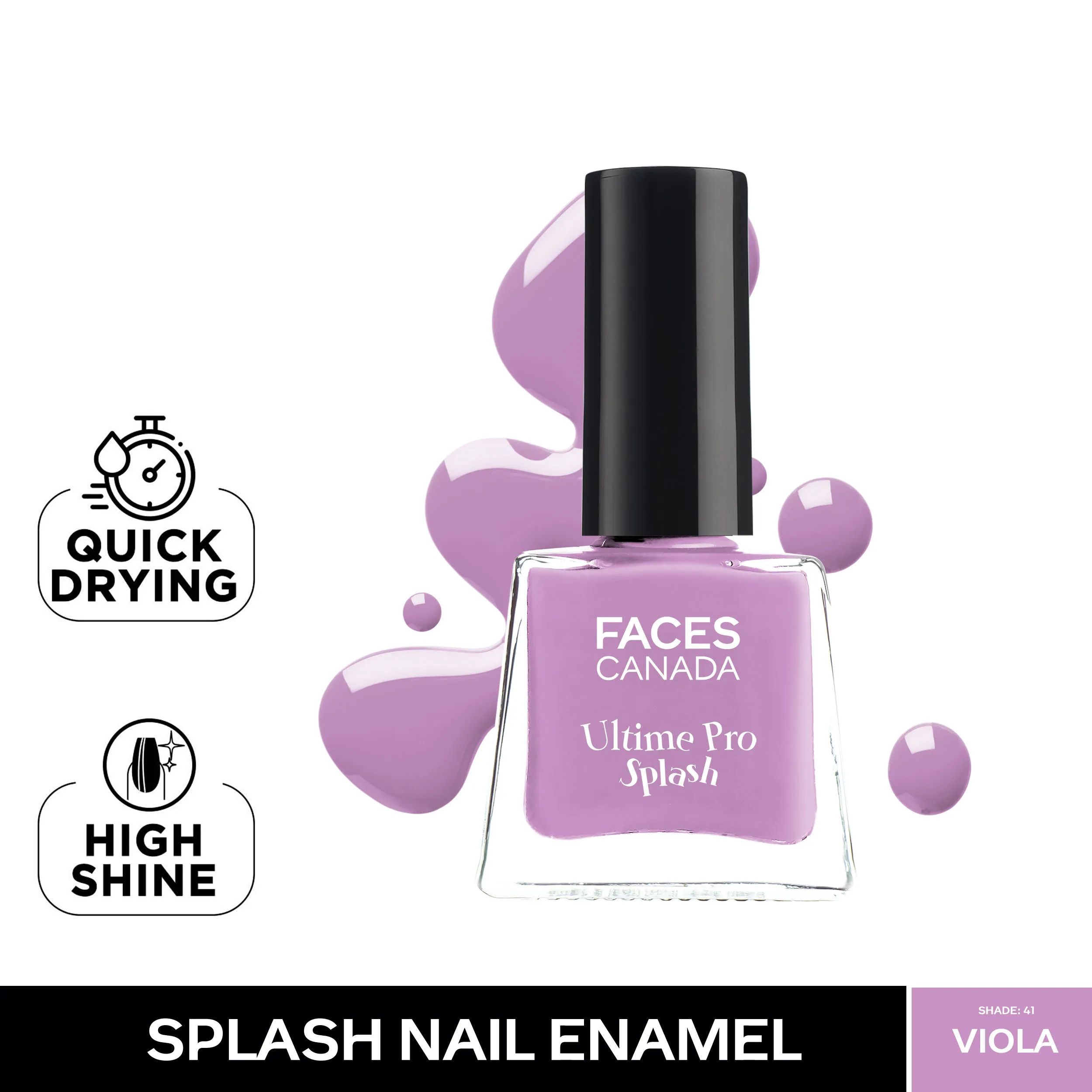 Faces Canada Ultime Pro Splash Nail Enamel - Viola 41