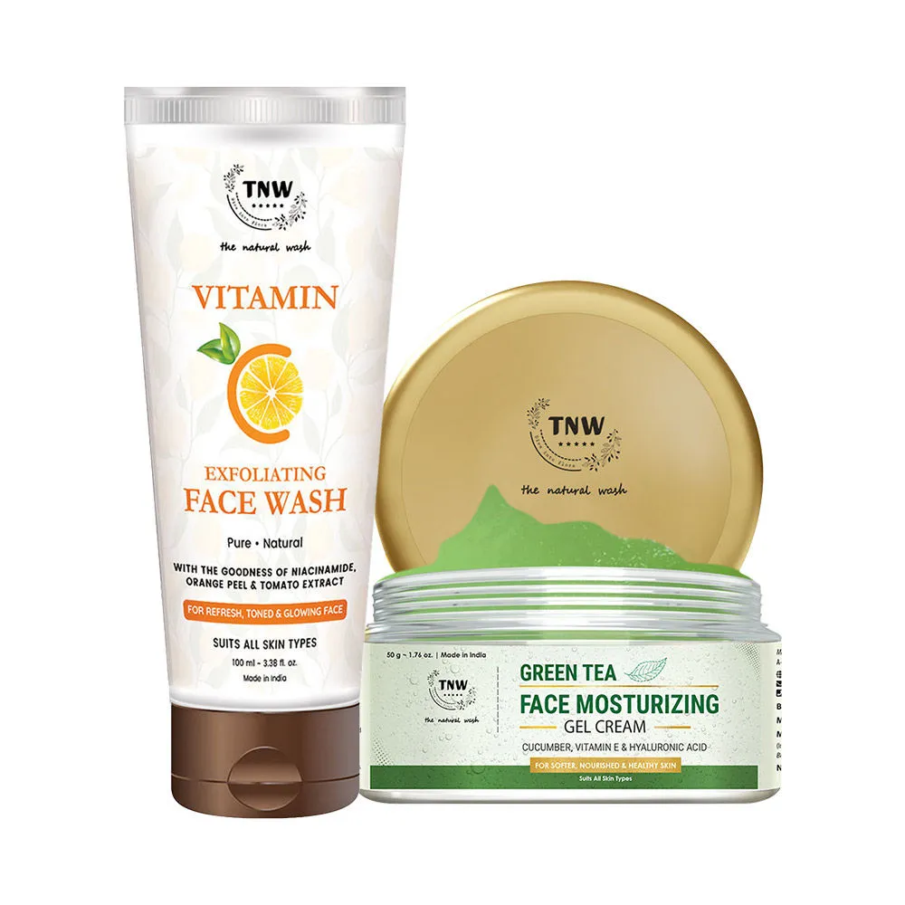 TNW The Natural Wash Face Moisturizing Gel Cream & Vitamin C Face Wash