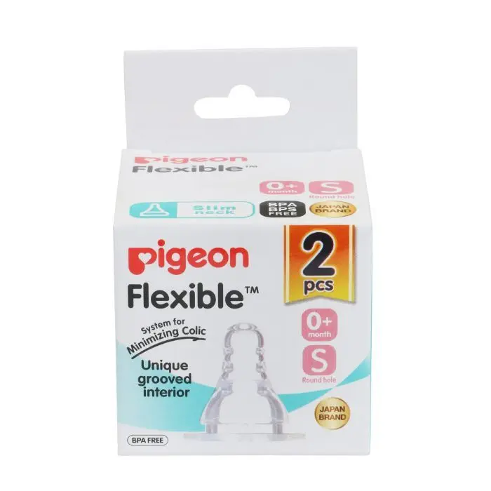 Pigeon Peristaltic Nipple 2 Pc S Size