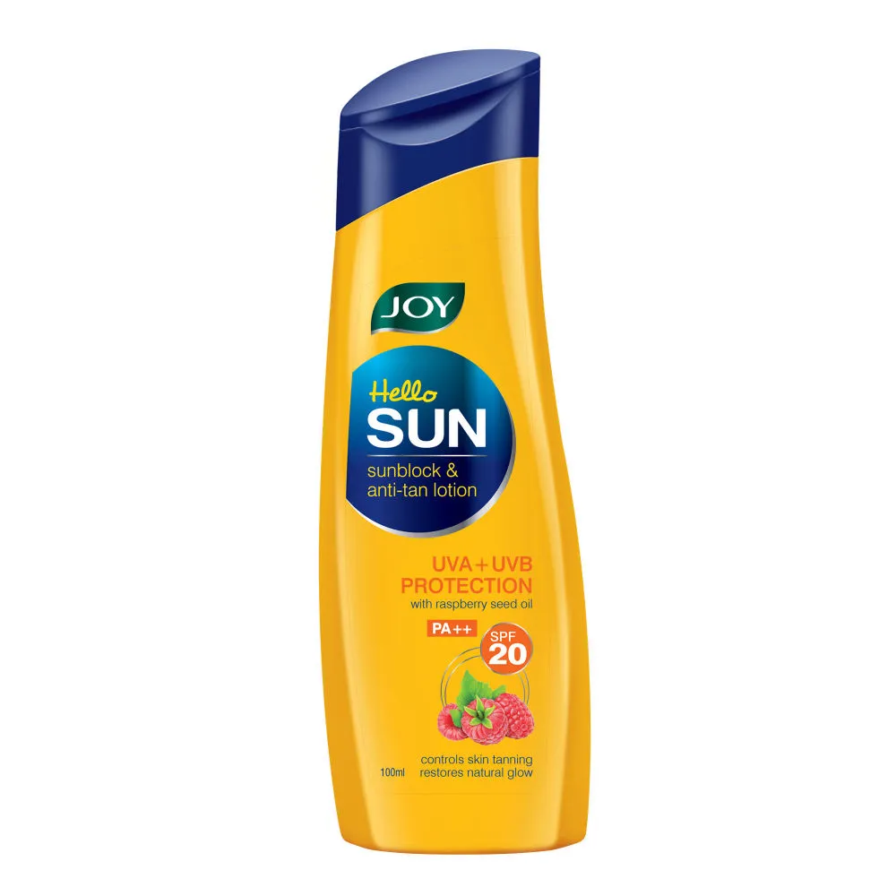 Joy Hello Sun Sunblock & Anti-Tan Lotion With Respberry Seed Oil PA++ SPF 20