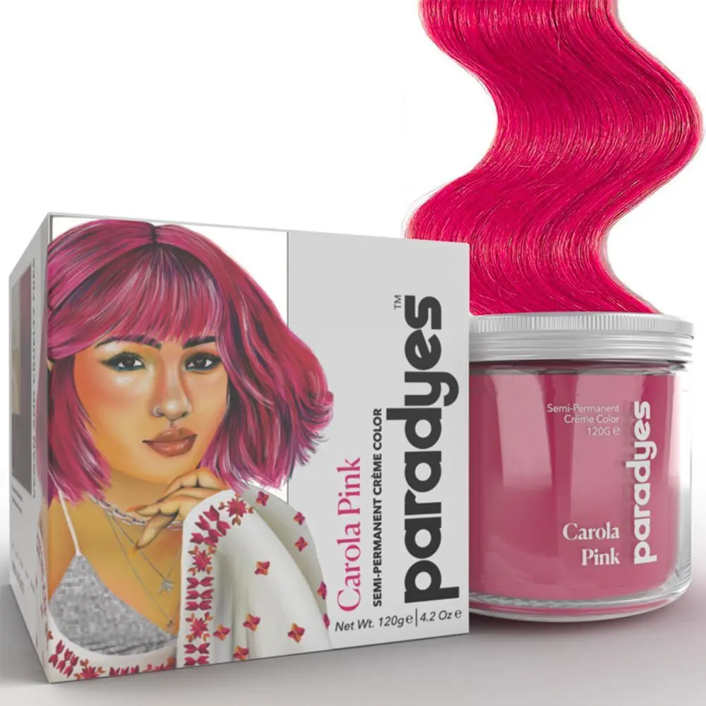 Paradyes Ammonia Free Carola Pink Semi-permanent Hair Color jar only (120 g)