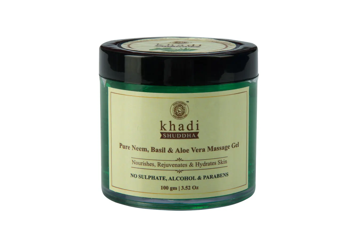 Khadi Shuddha Pure Neem Basil & Aloevera Massage Gel - No Sulphate Alocohol & Paraben