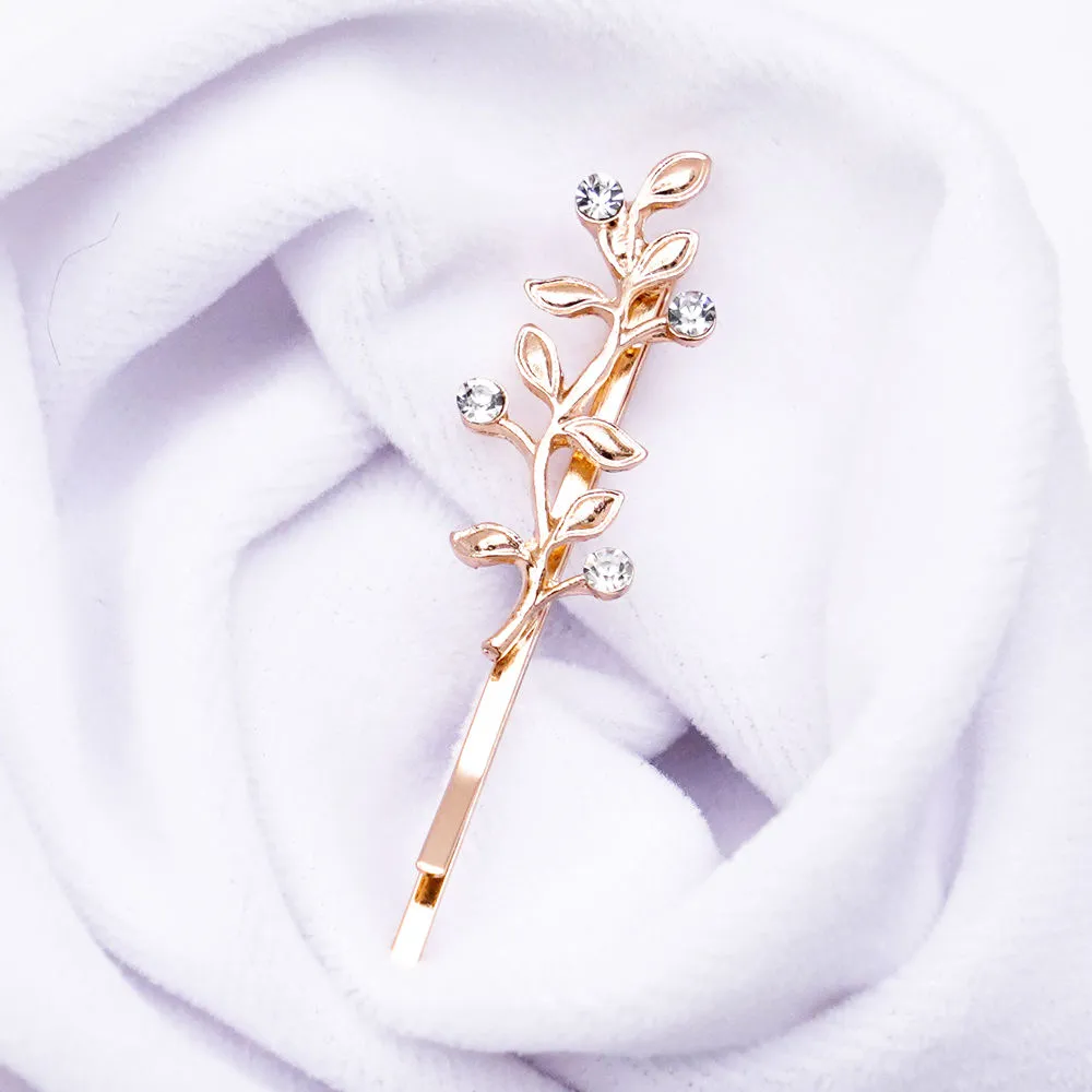 Ferosh Golden Dainty Leaf Hair Pin