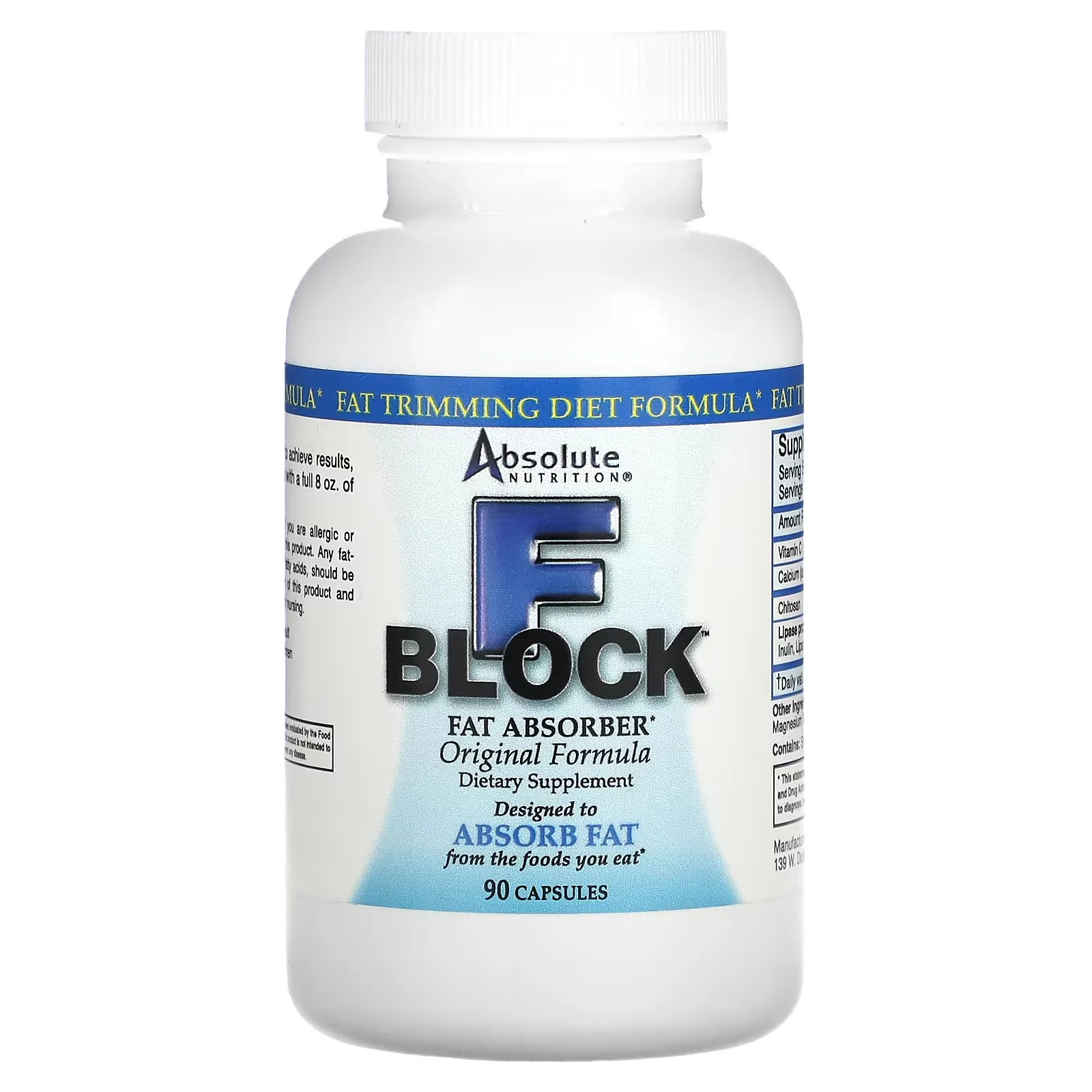 FBlock, Fat Absorber, Original Formula, 90 Capsules