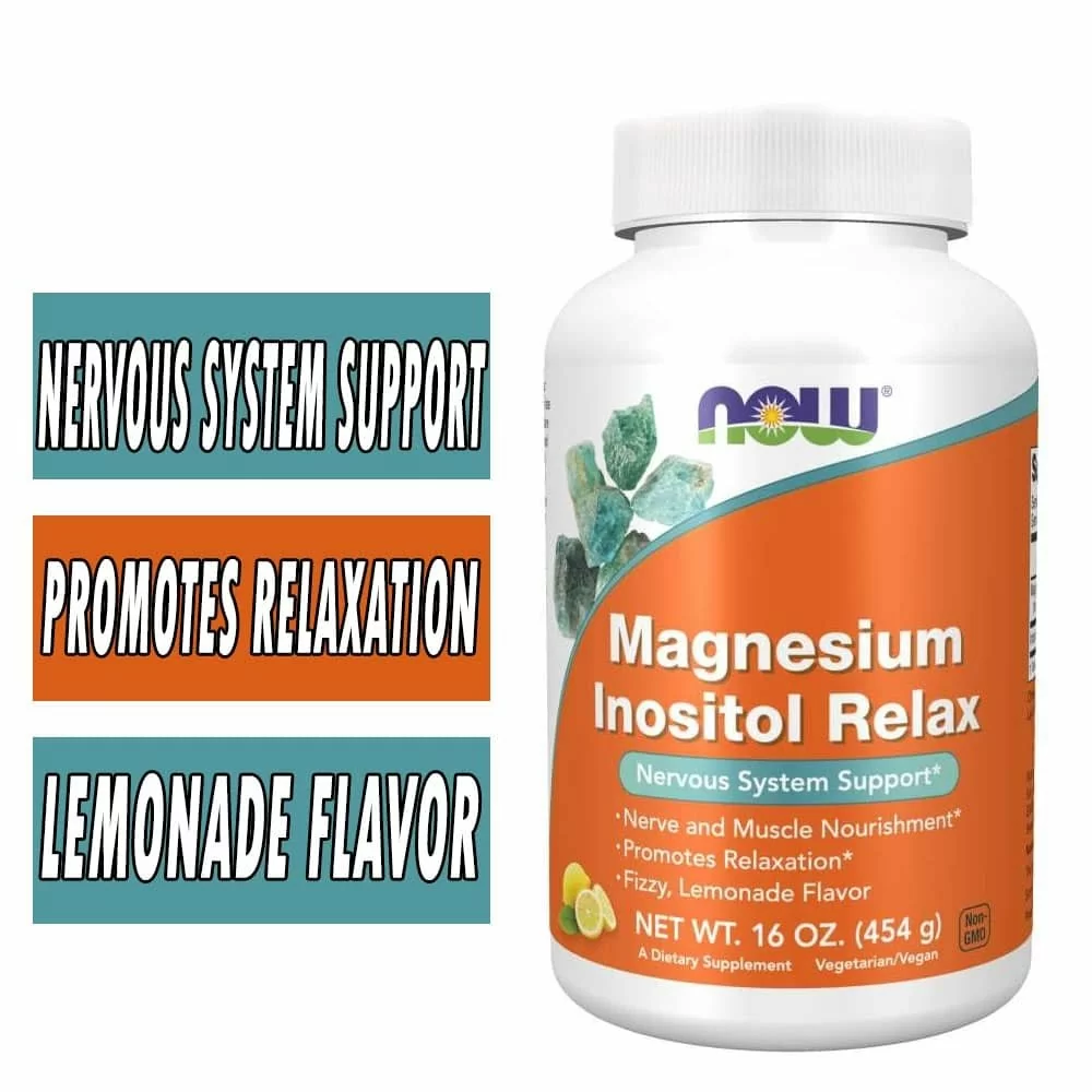 Magnesium Inositol Relax Powder - NOW Foods - 16 oz