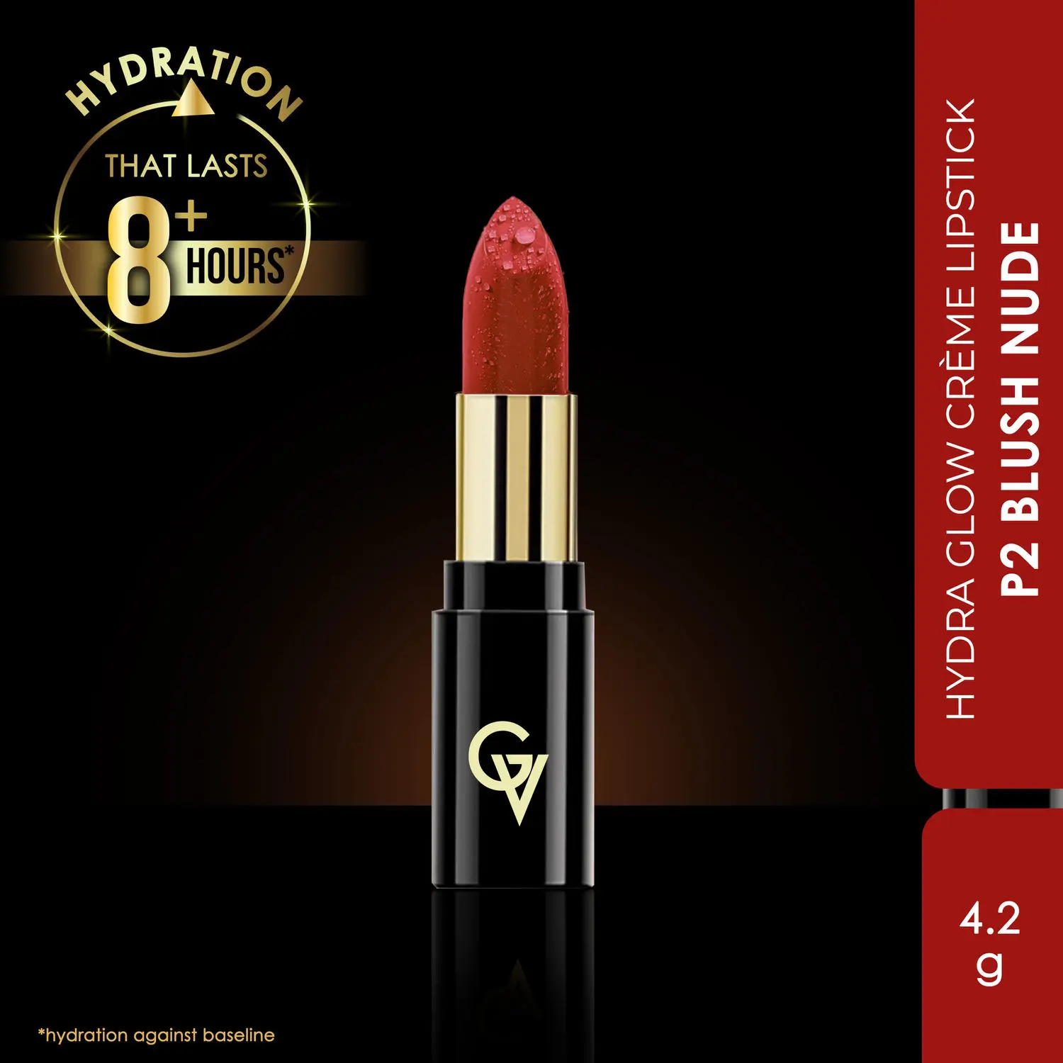 Good Vibes HydraGlow Creme Lipstick | Avocado Oil & Vitamin E | Blush Nude (P2) - (4.2g)