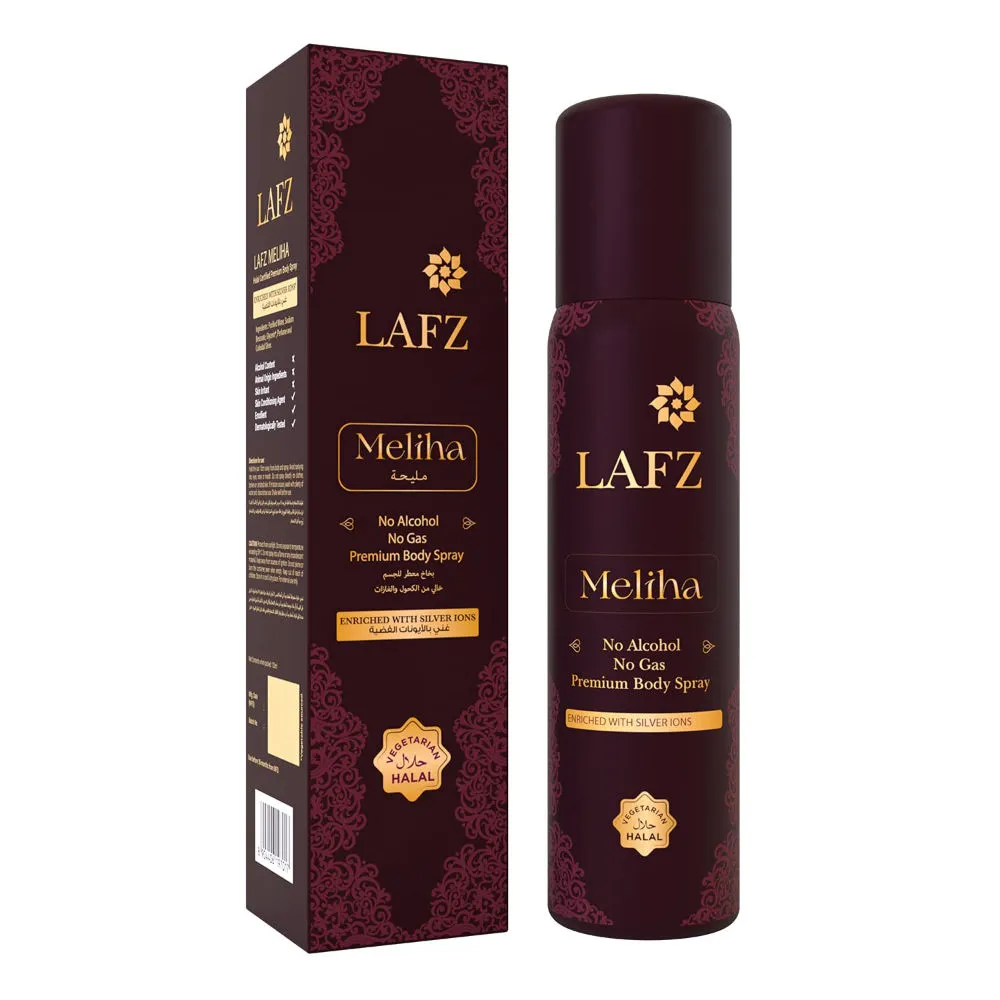 LAFZ Meliha No Alcohol No Gas Premium Body Spray for Women