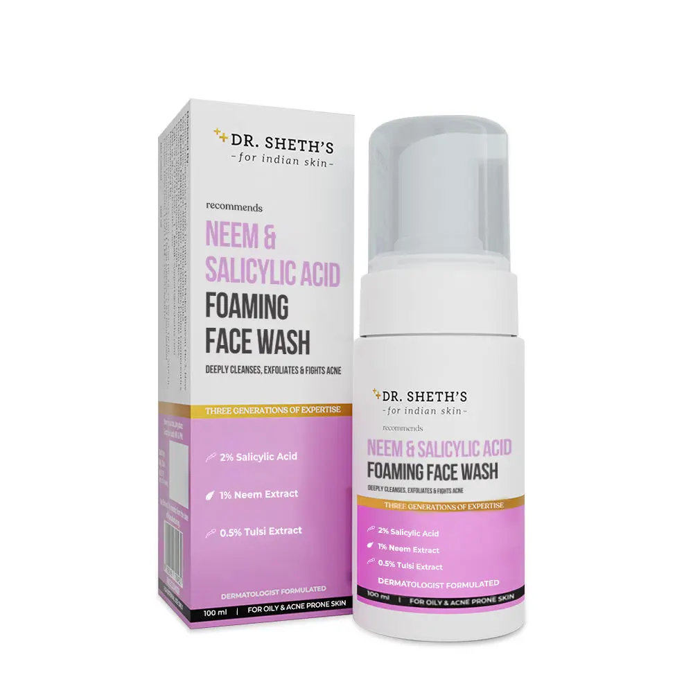 Dr. Sheth’s Neem & Salicylic Acid Foaming Face Wash -100ml