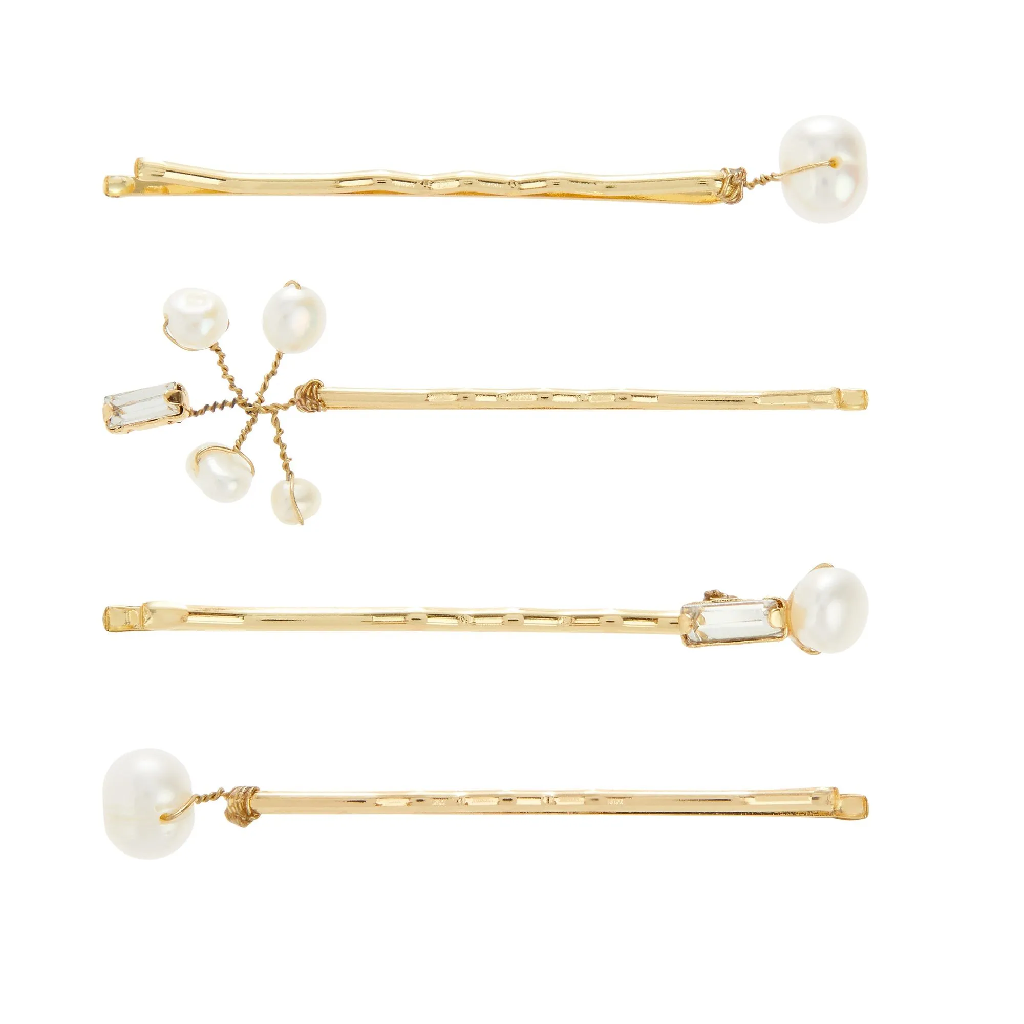 Accessorize London Freshwater Pearl Hair Slide Set