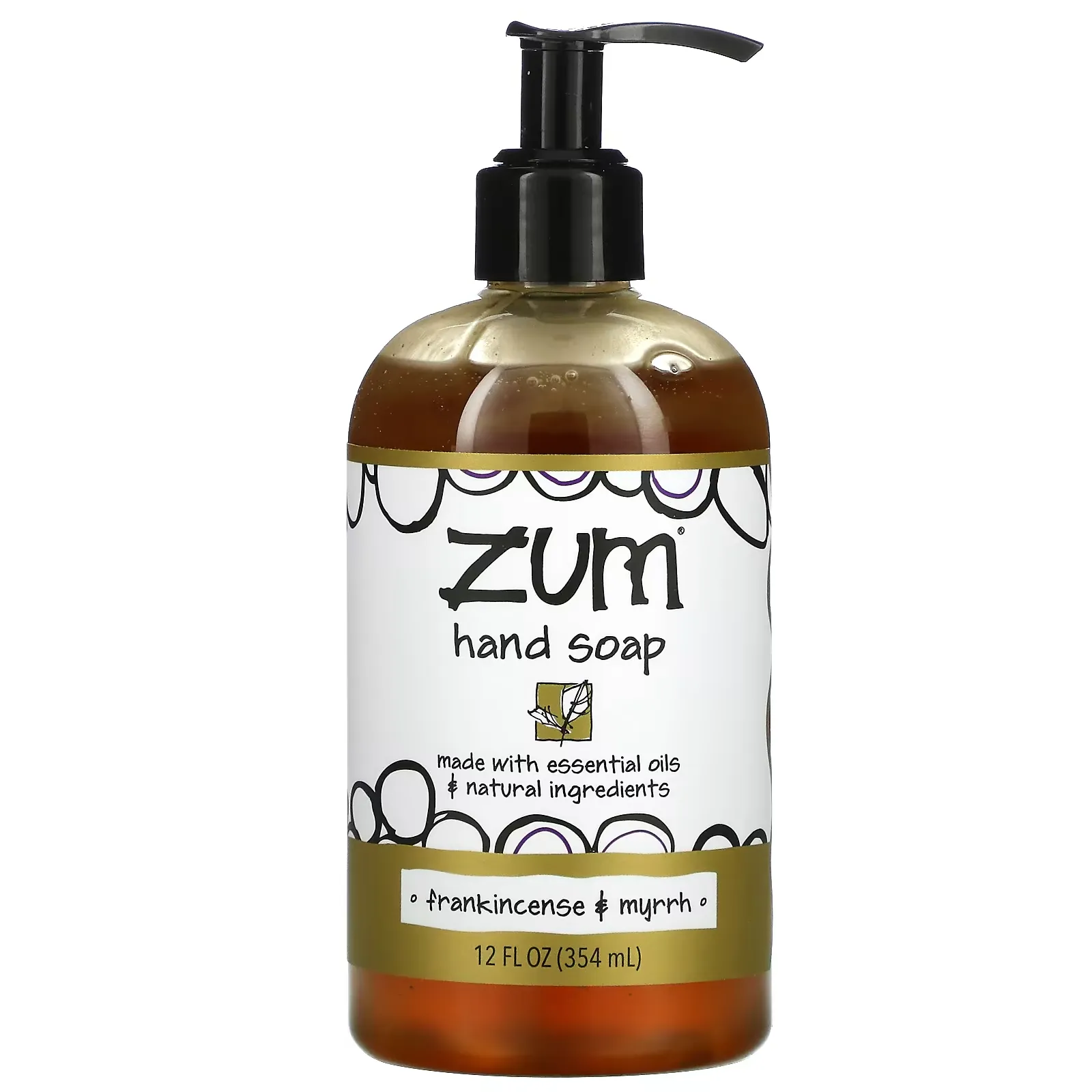 Zum Hand Soap, Frankincense & Myrrh, 12 fl oz (354 ml)