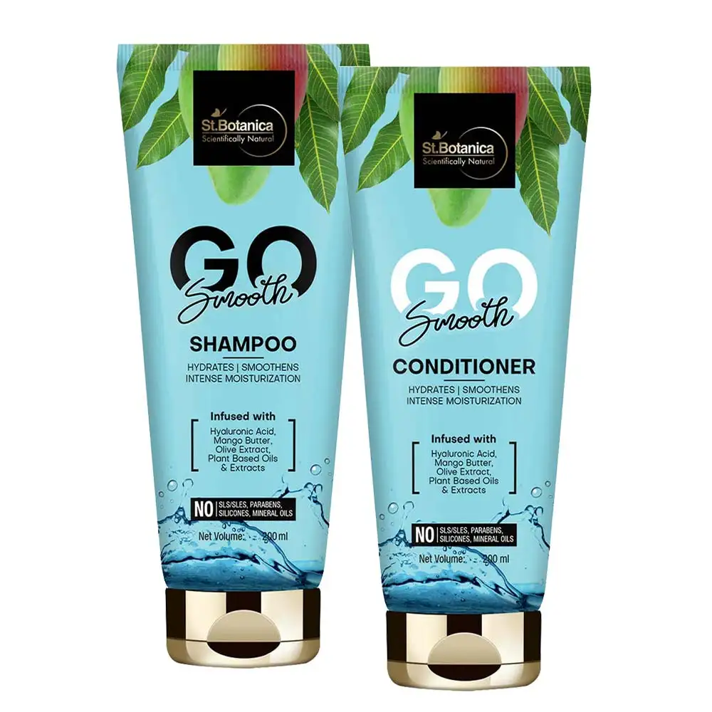 St.Botanica Go Smooth Shampoo + Conditioner,  2 Piece(s)/Pack  200 ml Each