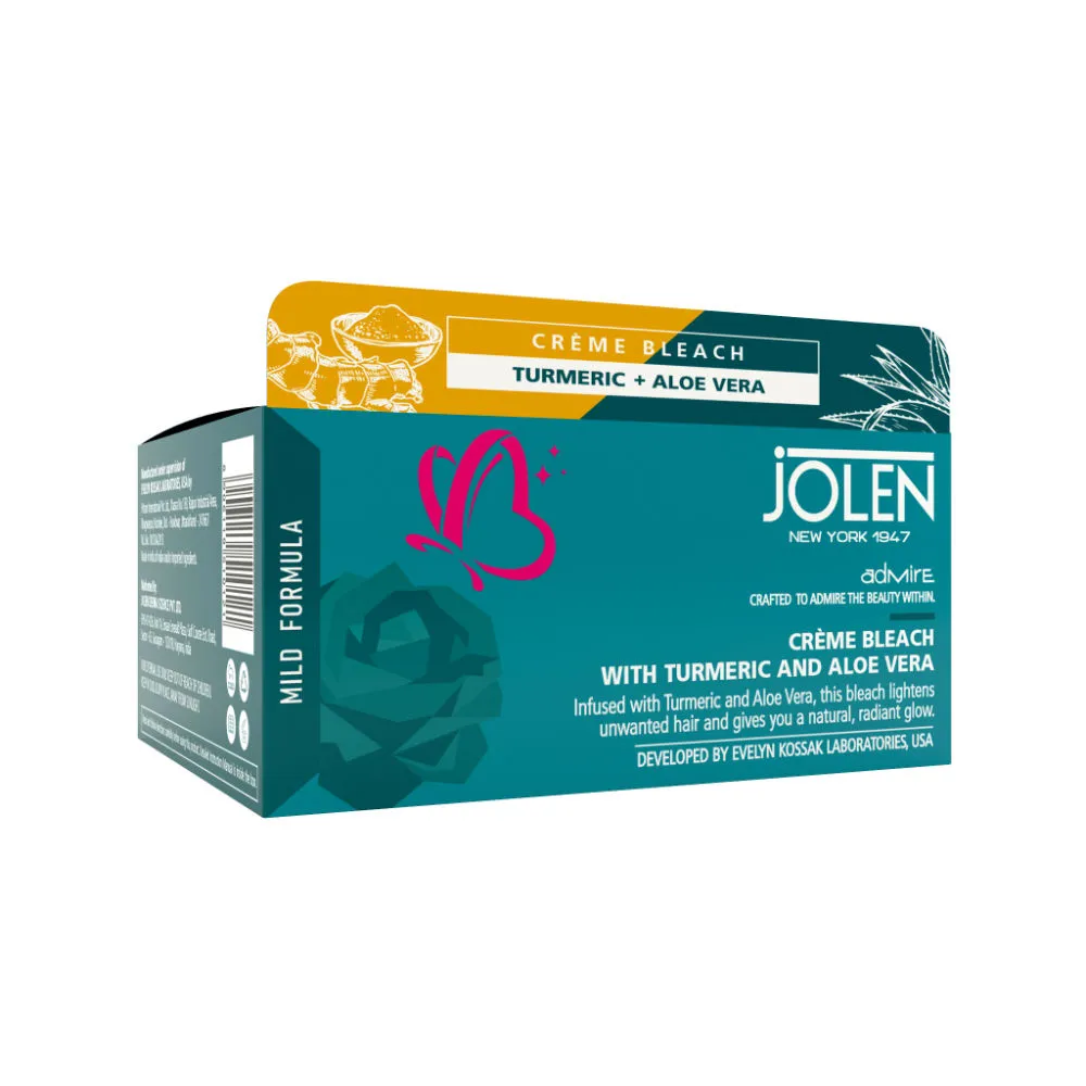 Jolen New York Creme Bleach with Turmeric and Aloe Vera