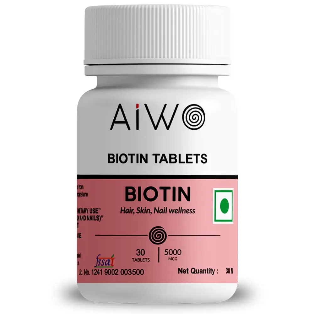 Aiwo Biotin 5000mcg,  30 tablet(s)  Unflavoured