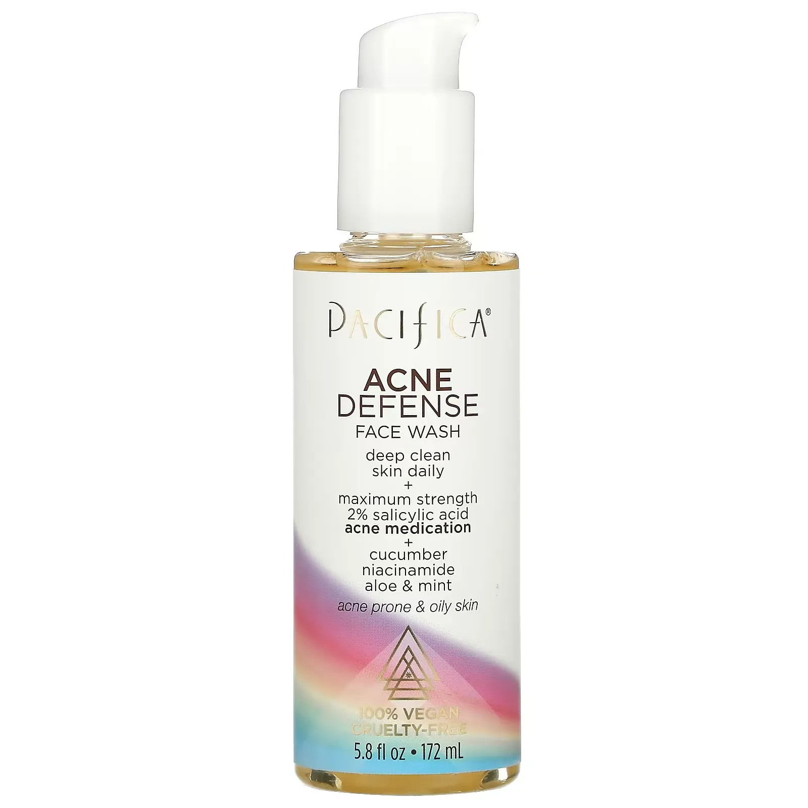 Acne Defense Face Wash, 5.8 fl oz (172 ml)