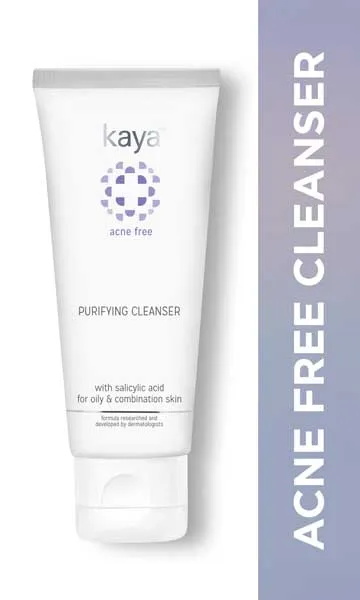 Kaya Acne Free Purifying Cleanser, with Salicylic Acid for oily & combination skin