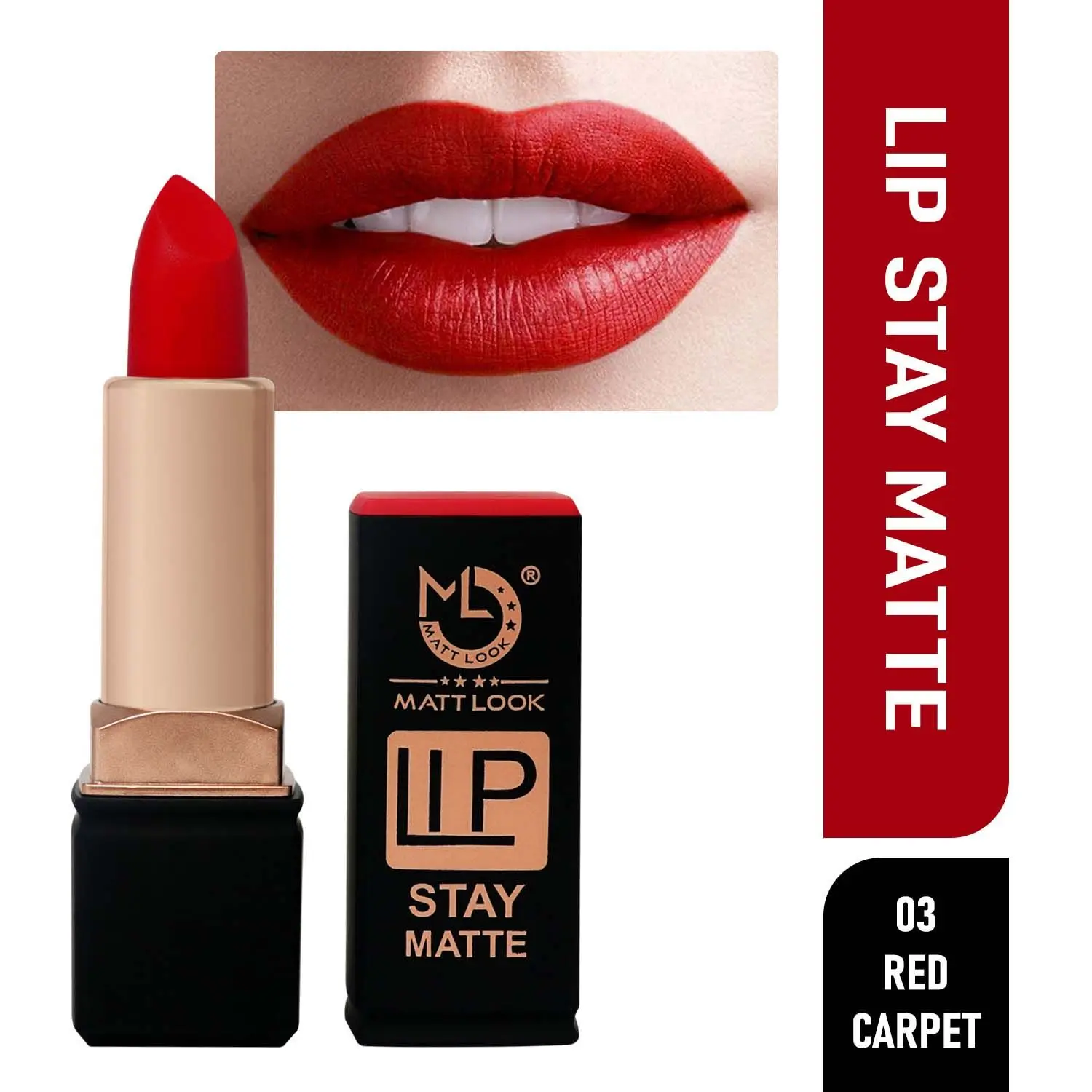 Mattlook Stay Matte Lipstick, Red-Carpet (3.5gm)