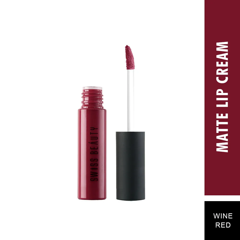 Swiss Beauty Soft Matte Lip Cream - 25 Wine Red