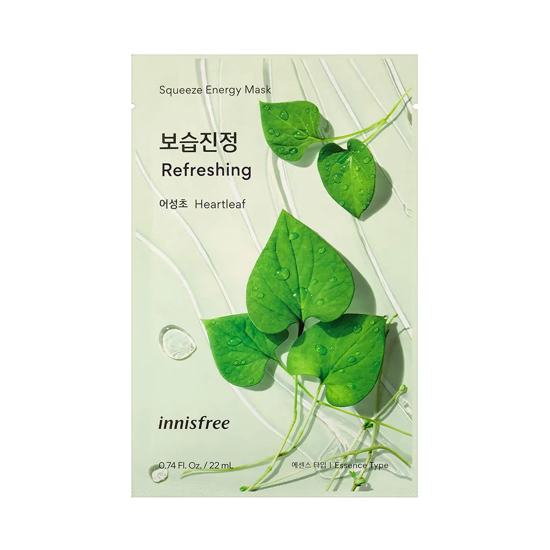 Innisfree Squeeze Energy Mask_heartleaf