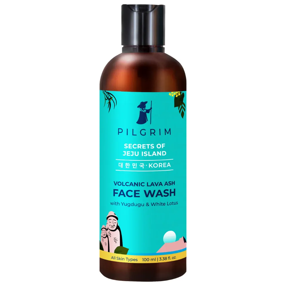 Pilgrim Volcanic Lava Ash Face Wash with Yugdugu & White Lotus