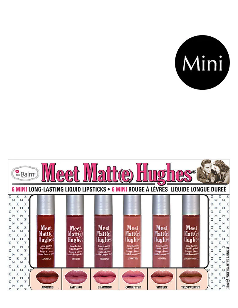 theBalm Meet Matt(e) Hughes 6 Mini Long-lasting Liquid Lipsticks (vol. 11)