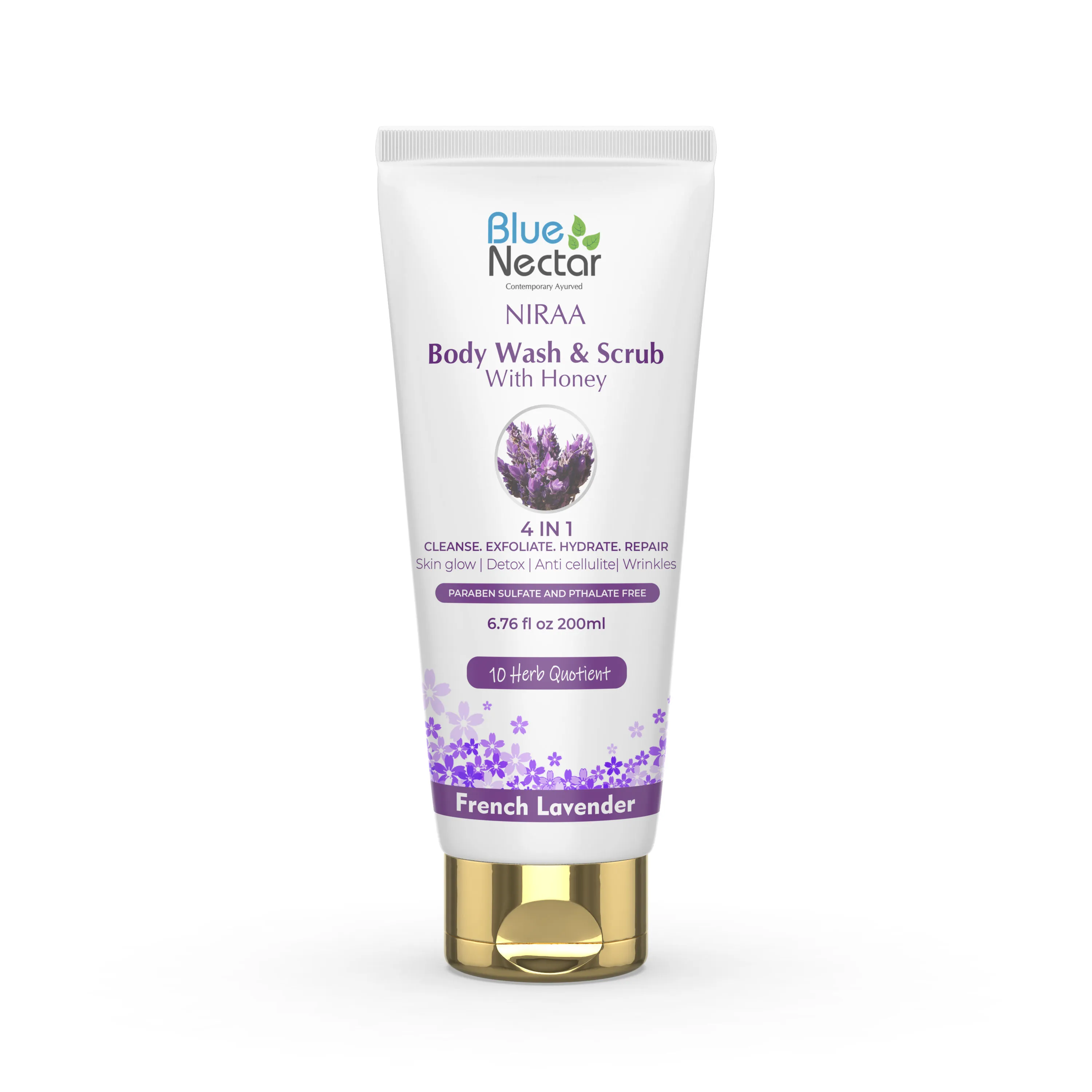 Blue Nectar French Lavender Face And Body Scrub And Body Wash