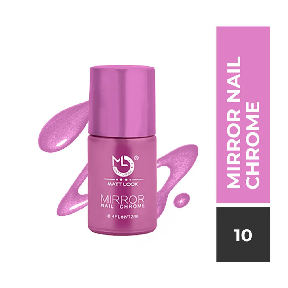 Matt look Shine Like Mirror Nail Chrome - Magenta