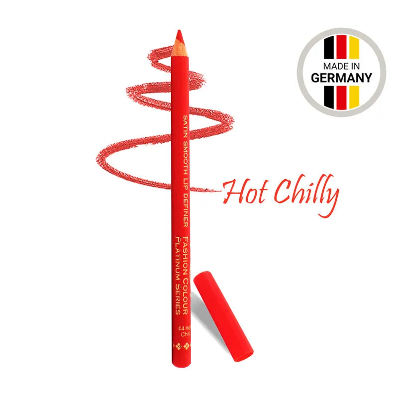 FASHION COLOUR Satin Smooth Lip Definer - 04 Hot Chilly