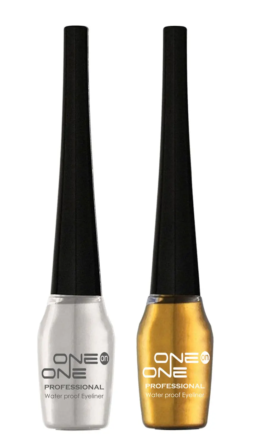 ONE on ONE Waterproof Eyeliner, Set of 2 (Silver and Golden)