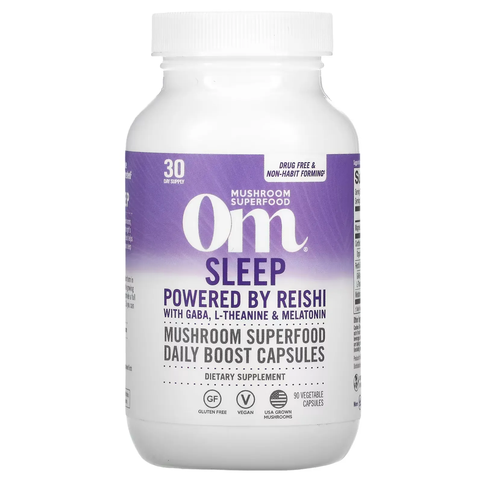 Sleep, Powered by Reishi with GABA, L-Theanine & Melatonin, 90 Vegetable Capsules