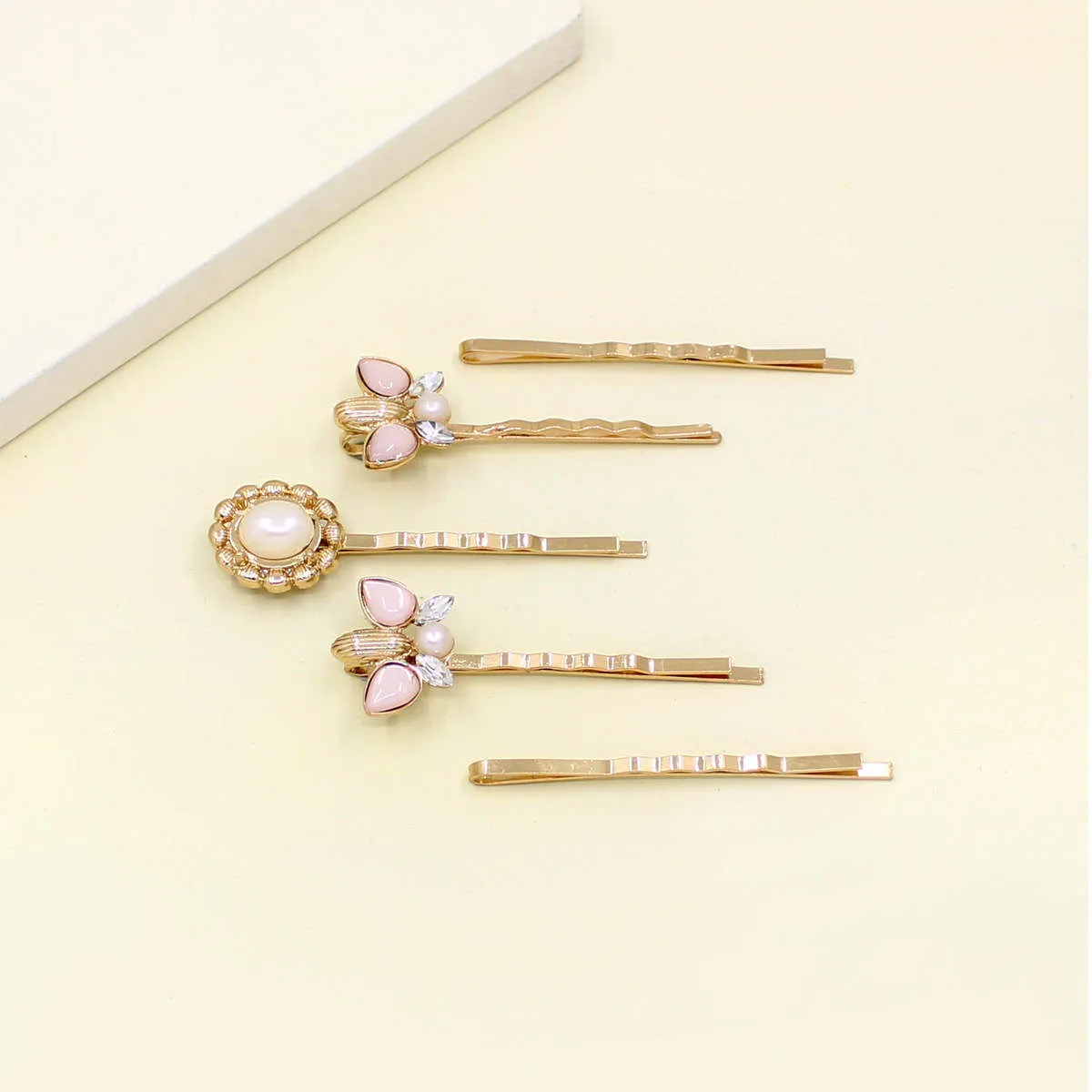 Runway Ritual "blush Nymph" Hair Clip Set