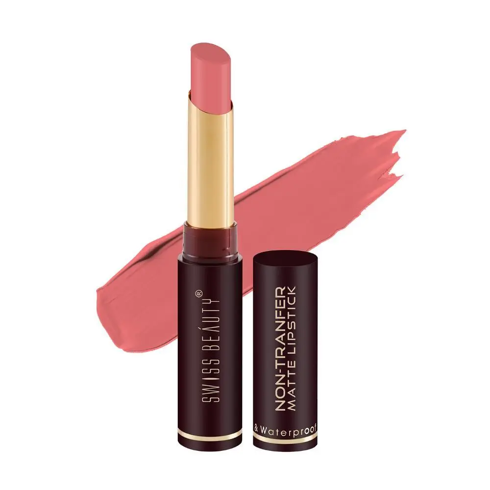 Swiss beauty Non-Transfer Matte Lipstick 28 Shy Pink 2 gm